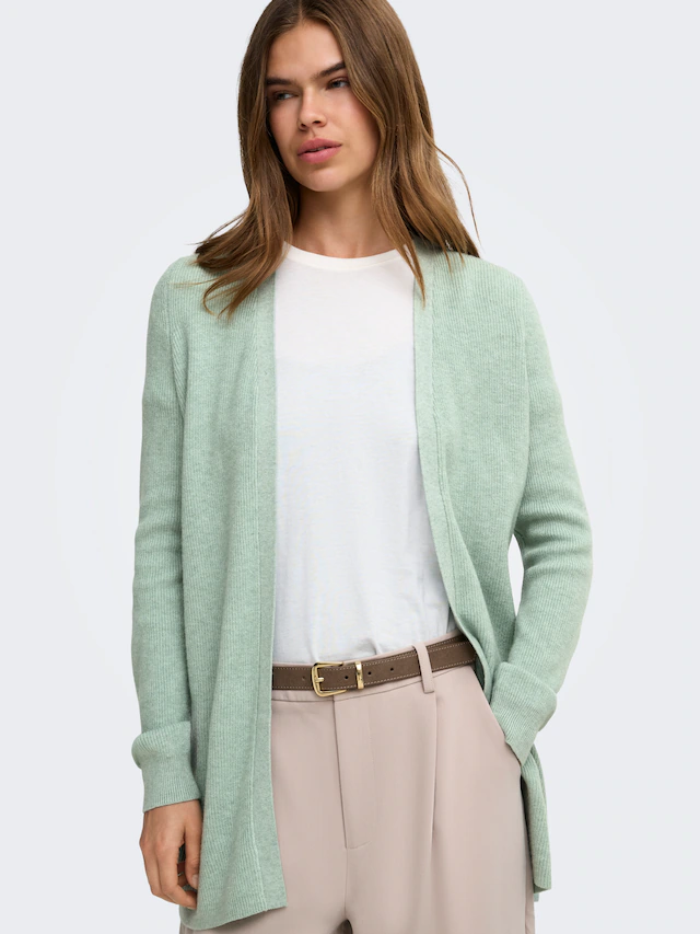 ONLY Strickjacke »ONLMARY LS OPEN RIB CARDI KNT« Viskosemischung, regular fit