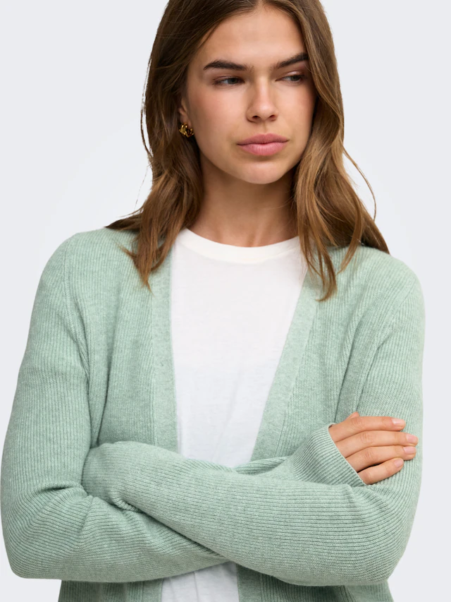 ONLY Strickjacke »ONLMARY LS OPEN RIB CARDI KNT« Viskosemischung, regular fit