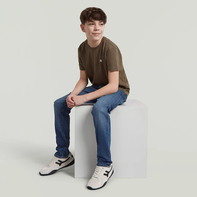 G-STAR 5-Pocket-Jeans »KIDS, 3301 SLIM« mit mittlerem Bund, Baumwoll-Denim