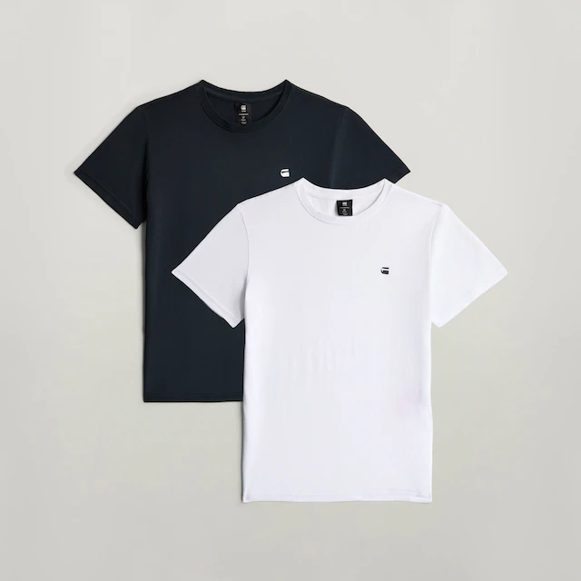 G-STAR T-Shirt »KIDS, T-Shirt ss regular 2PK« Packung, 2 mit kleinem Logoprint, Baumwolle