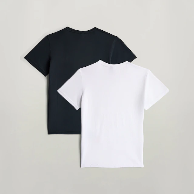 G-STAR T-Shirt »KIDS, T-Shirt ss regular 2PK« Packung, 2 mit kleinem Logoprint, Baumwolle
