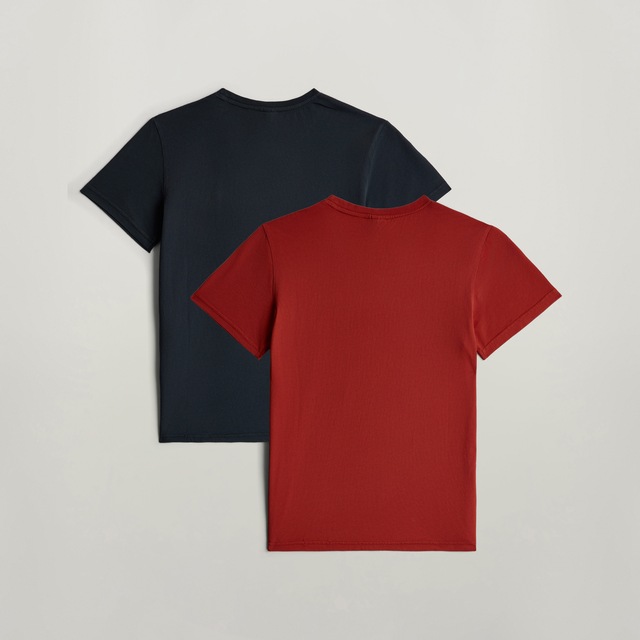 G-STAR T-Shirt »KIDS, T-Shirt ss regular 2PK« Packung, 2 mit kleinem Logoprint, Baumwolle