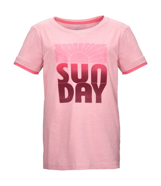 Killtec T-Shirt »KOS 133 GRLS TSHRT« Farbenfrohes Mädchen-T-Shirt mit „Sunday“-Print