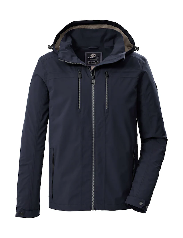 G.I.G.A. DX by killtec Funktionsjacke »GS 100 MN JCKT« Wasserabweisende, atmungsaktive Herrenjacke mit abnehmbarer Kapuze
