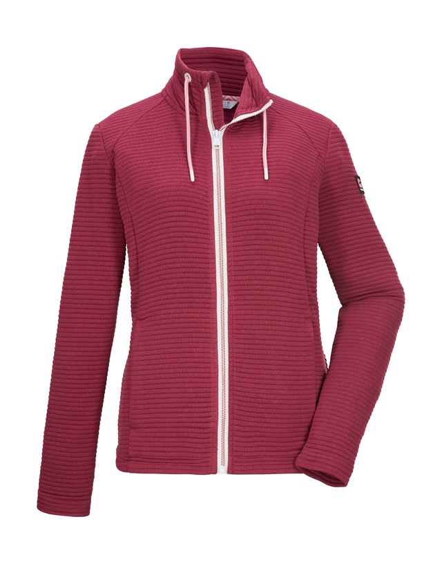 Killtec Strickjacke »KOS 12 WMN FLX JCKT« Elastische Damenjacke, gestreift, mit Kinnschutz und Taschen