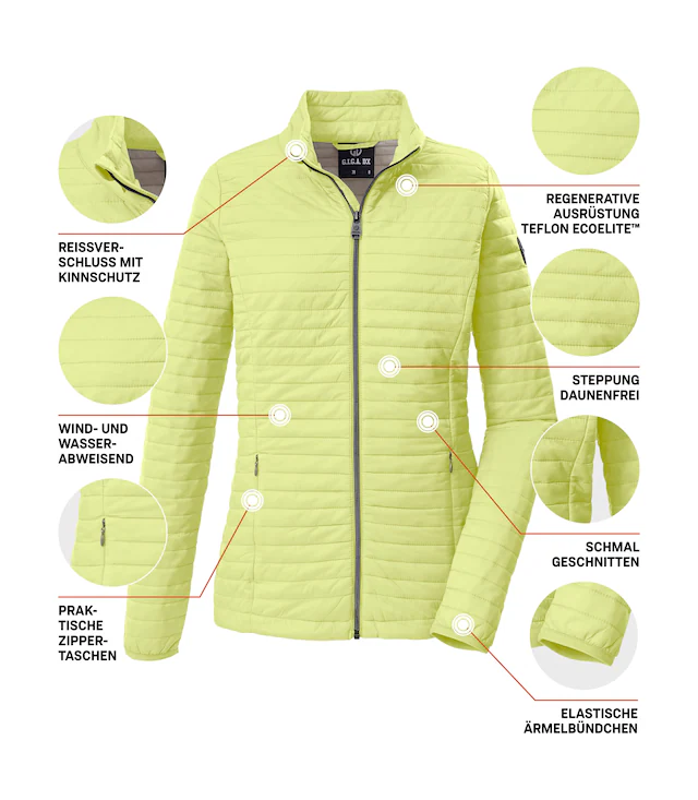 G.I.G.A. DX by killtec Steppjacke »GS 112 WMN QLTD JCKT« Wind- und wasserabweisende, daunenfreie Steppjacke