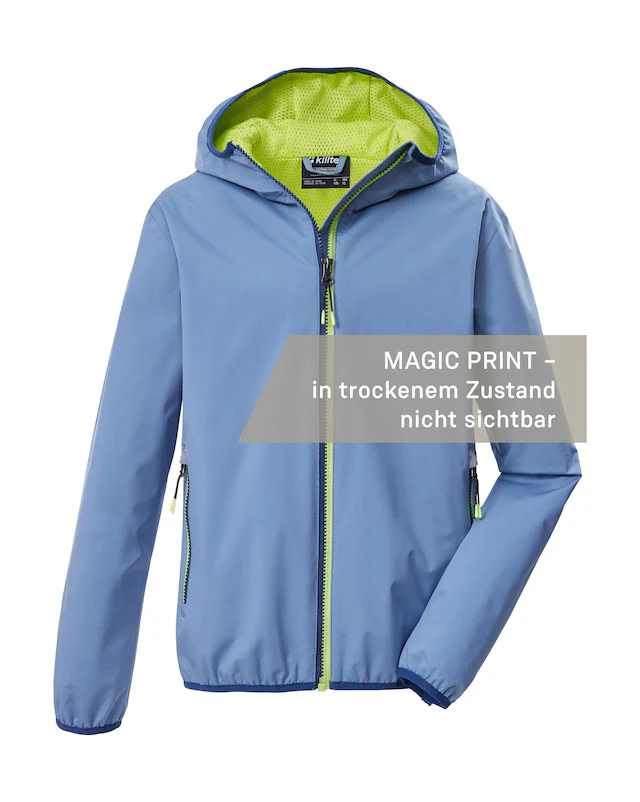 Killtec Funktionsjacke »KOS 145 BYS JCKT« Kinderjacke mit Magic Print, wasserdicht, Kapuze, Kinnschutz