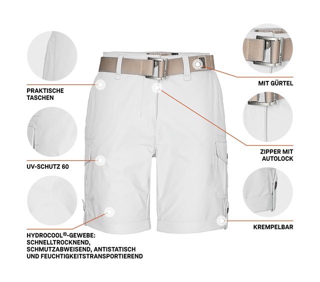 G.I.G.A. DX by killtec Shorts »GS 6 WMN SHRTS« Shorts mit HYDROCOOL, schnelltrocknend, Comfort-Stretch, USF 60+