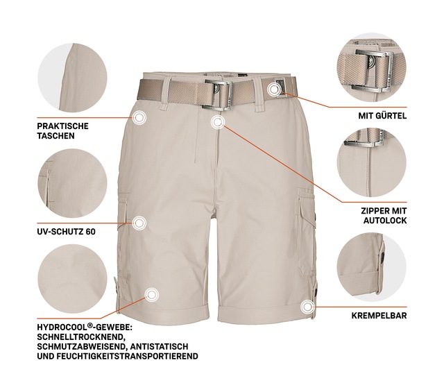 G.I.G.A. DX by killtec Shorts »GS 6 WMN SHRTS« Shorts mit HYDROCOOL, schnelltrocknend, Comfort-Stretch, USF 60+