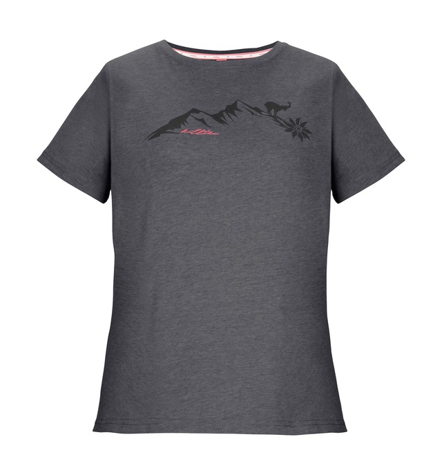Killtec T-Shirt »KOS 194 WMN TSHRT« Vielseitiges Damen T-Shirt mit Melange-Optik und Bergprint