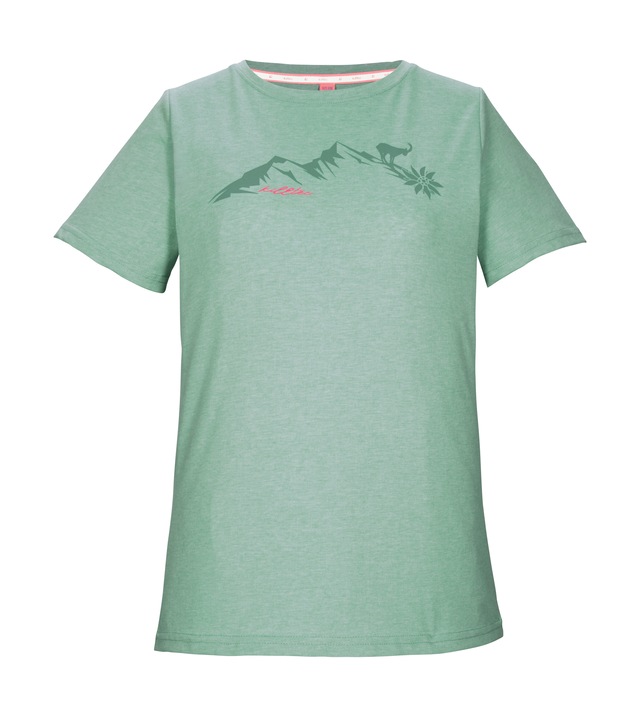 Killtec T-Shirt »KOS 194 WMN TSHRT« Vielseitiges Damen T-Shirt mit Melange-Optik und Bergprint