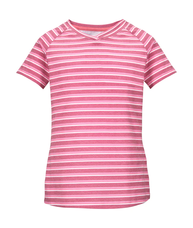 Killtec T-Shirt »KOS 136 GRLS TSHRT« Mädchen T-Shirt, V-Ausschnitt, Streifenmuster, Raglan-Schnitt
