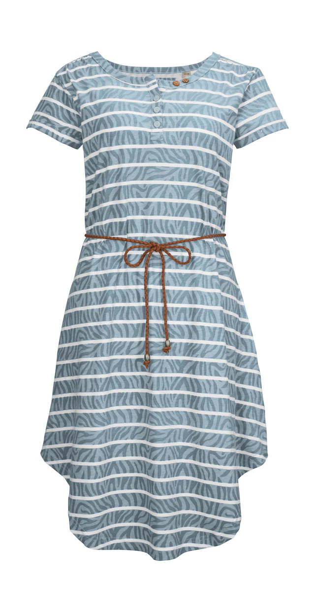 G.I.G.A. DX by killtec Sommerkleid »GS 31 WMN DRSS« Gestreiftes Baumwollkleid mit Bindegürtel und Zierknöpfen