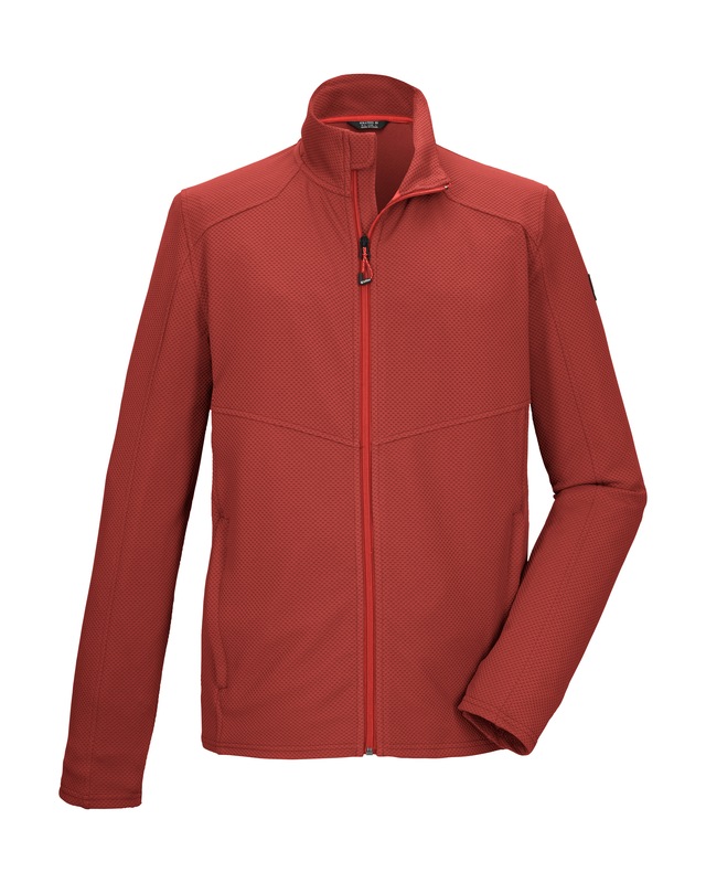 Killtec Strickjacke »KOS 68 MN FLX JCKT« Sportive Powerstretchjacke mit Kinnschutz und Taschen