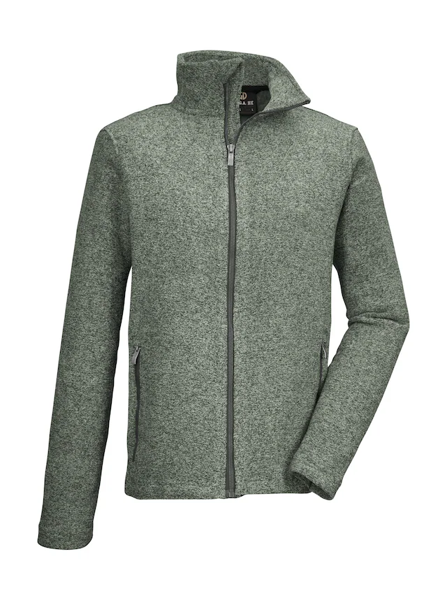G.I.G.A. DX by killtec Fleecejacke »GS 4 MN KNTFLC JCKT« Strickfleecejacke, Melange-Optik, Zipper-Taschen, Kinnschutz