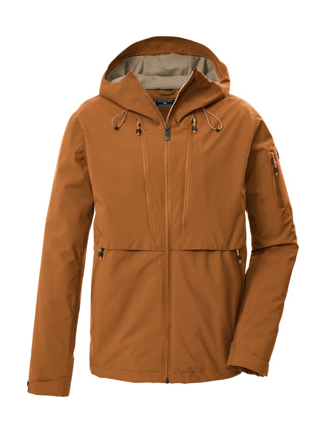 Killtec Funktionsjacke »KOS 7 MN JCKT« Leichte, wasserdichte Herrenjacke mit regulierbarer Kapuze