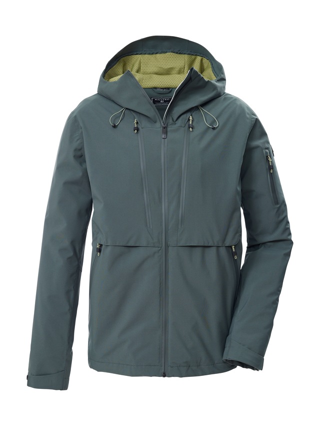 Killtec Funktionsjacke »KOS 7 MN JCKT« Leichte, wasserdichte Herrenjacke mit regulierbarer Kapuze