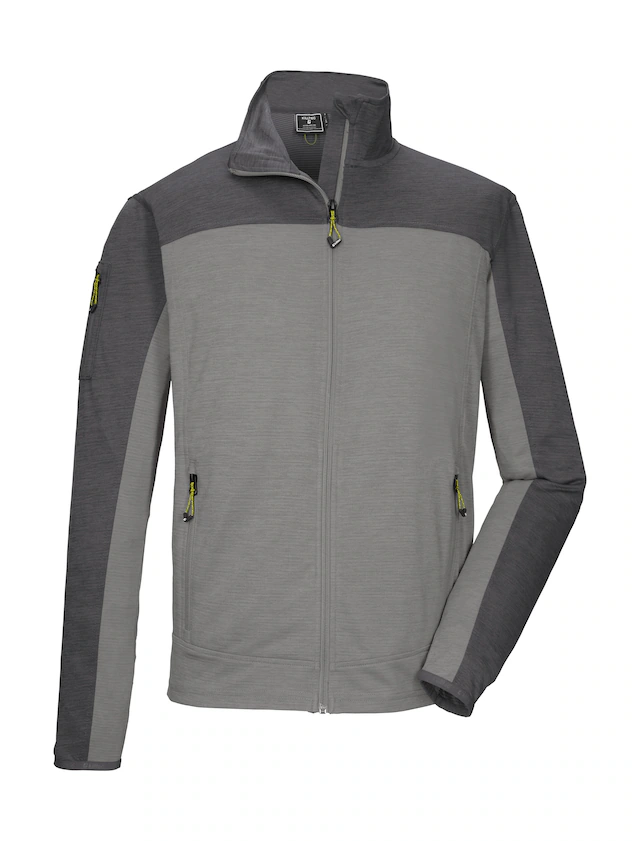 Killtec Strickjacke »KOS 42 MN FLX JCKT« Sportive Colourblock-Jacke, Kinnschutz, verschließbare Taschen