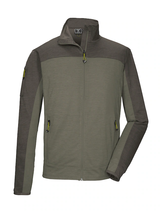 Killtec Strickjacke »KOS 42 MN FLX JCKT« Sportive Colourblock-Jacke, Kinnschutz, verschließbare Taschen