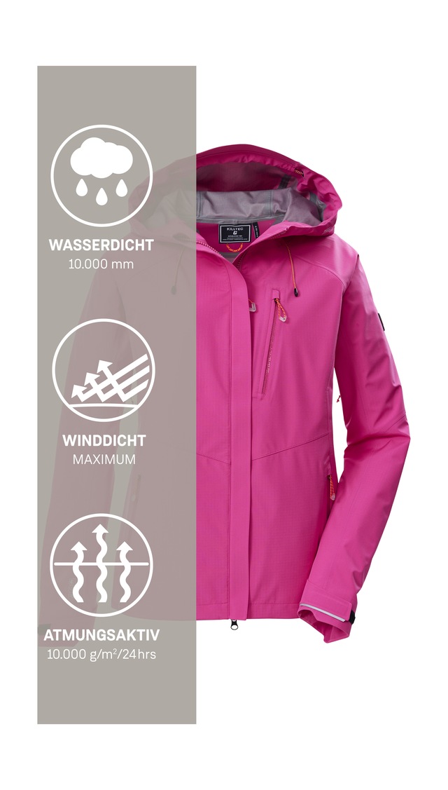 Killtec Funktionsjacke »KOS 67 WMN JCKT« Wasser- und winddichte, atmungsaktive 3-Lagen Jacke