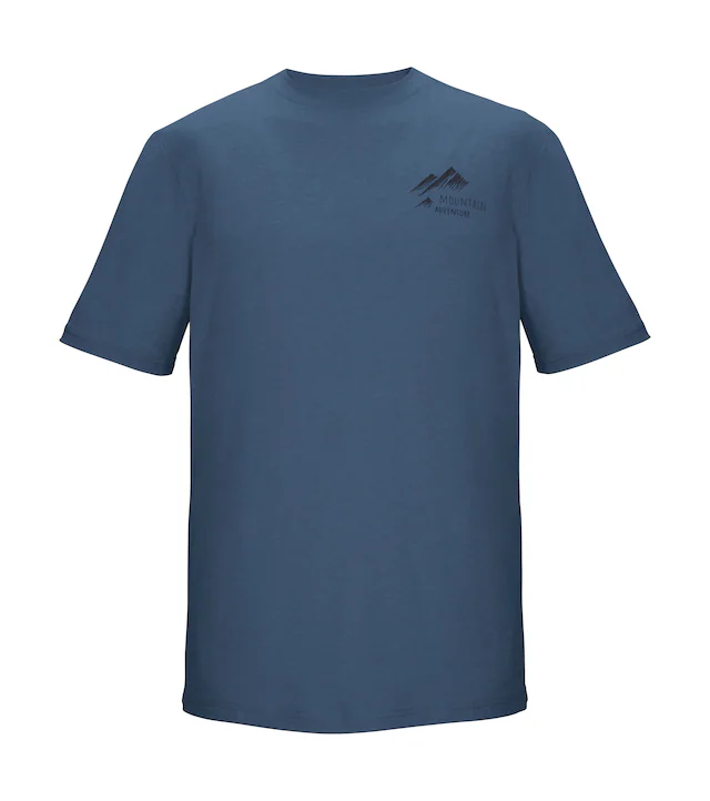 Killtec T-Shirt »KOS 51 MN TSHRT« Melange-Optik, grafischer Berg-Print, Comfort-Stretch Material