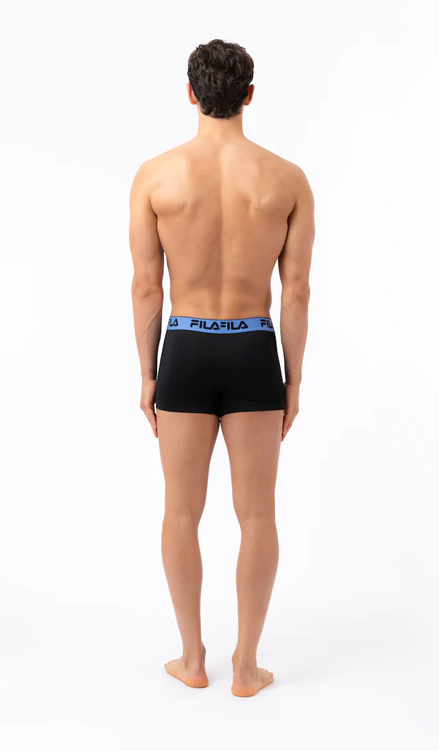 Fila Boxer 4er Pack, ohne Eingriff, mit farbigem Logobund, Multipack