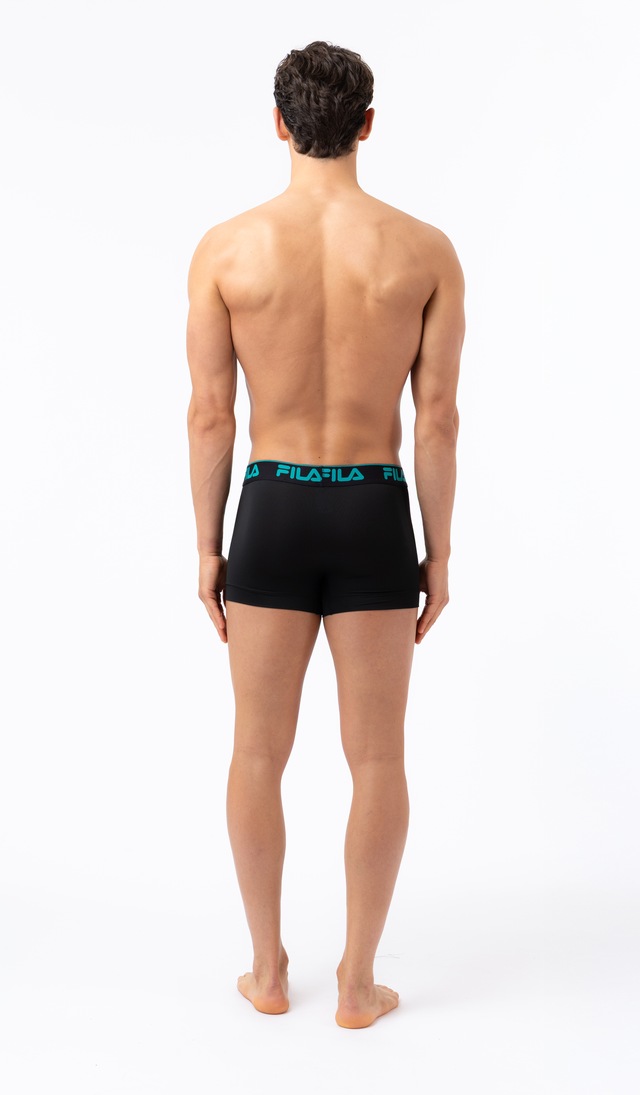 Fila Boxer 4er Pack, ohne Eingriff, mit farbigem Logobund, Multipack