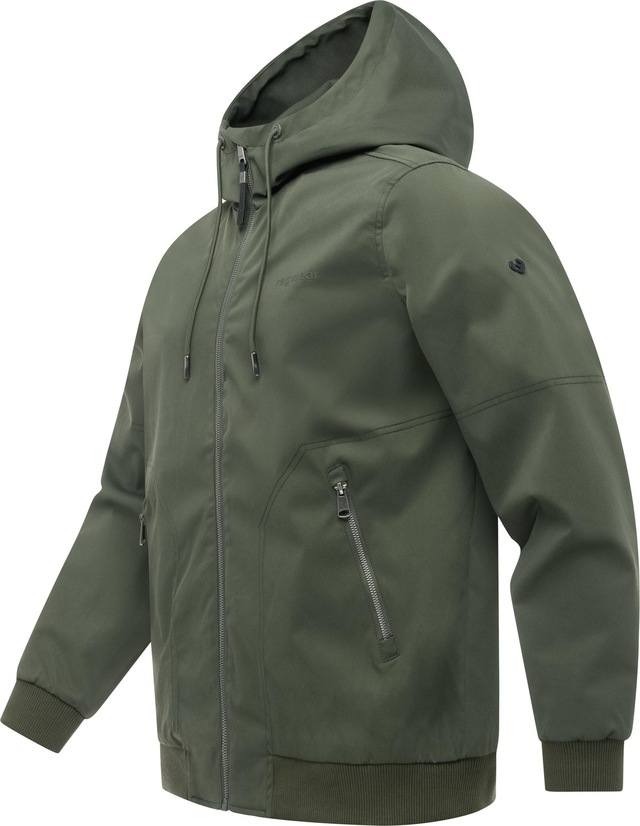 Ragwear Outdoorjacke »Stewie Twill YOUMODO« mit Kapuze stylische Herren Übergangsjacke mit großer Kapuze
