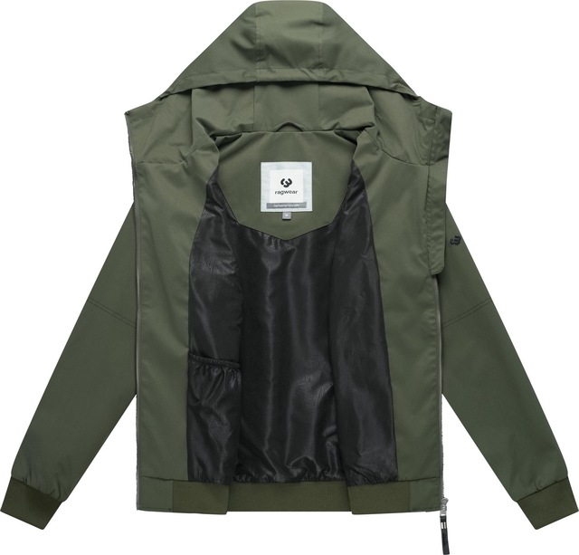 Ragwear Outdoorjacke »Stewie Twill YOUMODO« mit Kapuze stylische Herren Übergangsjacke mit großer Kapuze