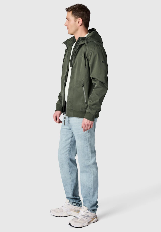 Ragwear Outdoorjacke »Stewie Twill YOUMODO« mit Kapuze stylische Herren Übergangsjacke mit großer Kapuze
