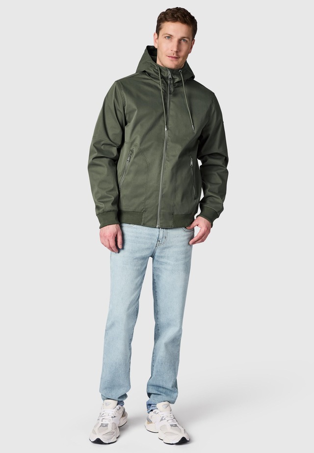 Ragwear Outdoorjacke »Stewie Twill YOUMODO« mit Kapuze stylische Herren Übergangsjacke mit großer Kapuze