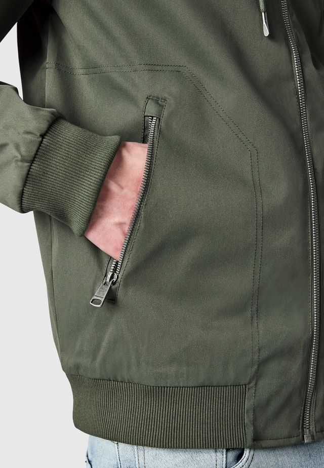 Ragwear Outdoorjacke »Stewie Twill YOUMODO« mit Kapuze stylische Herren Übergangsjacke mit großer Kapuze