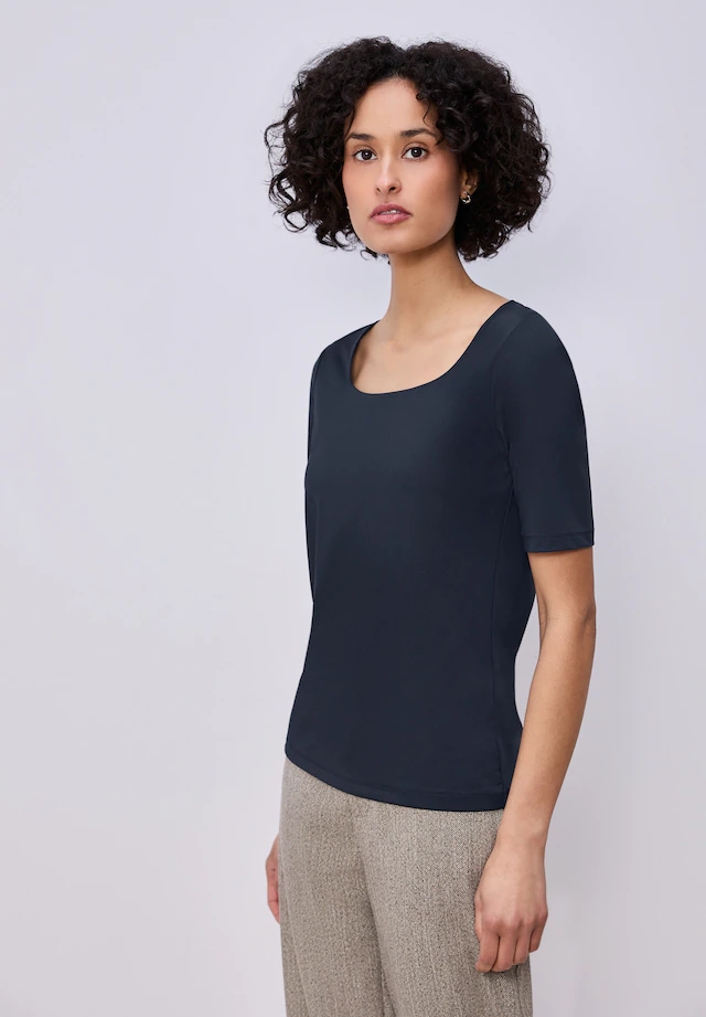 STREET ONE T-Shirt aus Jersey in Unifarbe