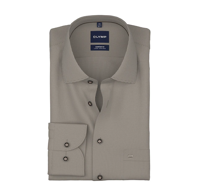 OLYMP Langarmhemd »Luxor« Businesshemd, New-Kentkragen, Comfort Fit