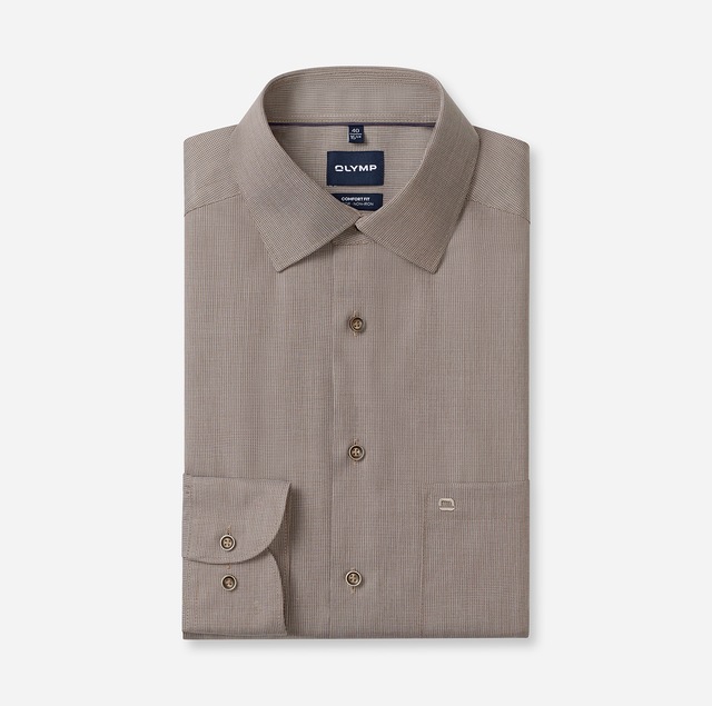 OLYMP Langarmhemd »Luxor« Businesshemd, New-Kentkragen, Comfort Fit
