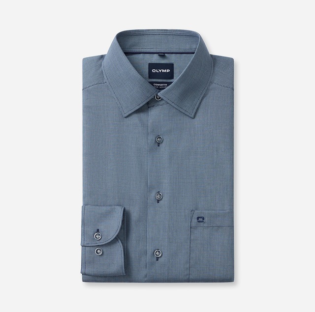 OLYMP Langarmhemd »Luxor« Businesshemd, New-Kentkragen, Comfort Fit