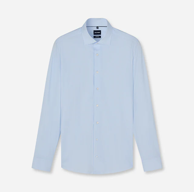 OLYMP Langarmhemd »Luxor 24/Seven Jersey« Businesshemd, New-Kentkragen, Modern Fit