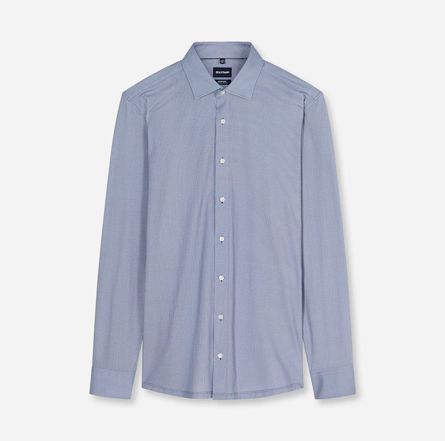 OLYMP Langarmhemd »Luxor 24/Seven Jersey« Businesshemd, New-Kentkragen, Modern Fit