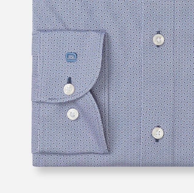 OLYMP Langarmhemd »Luxor 24/Seven Jersey« Businesshemd, New-Kentkragen, Modern Fit