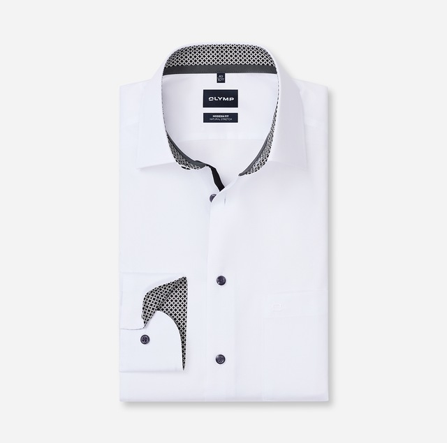 OLYMP Langarmhemd »Luxor« Businesshemd, New-Kentkragen, Modern Fit