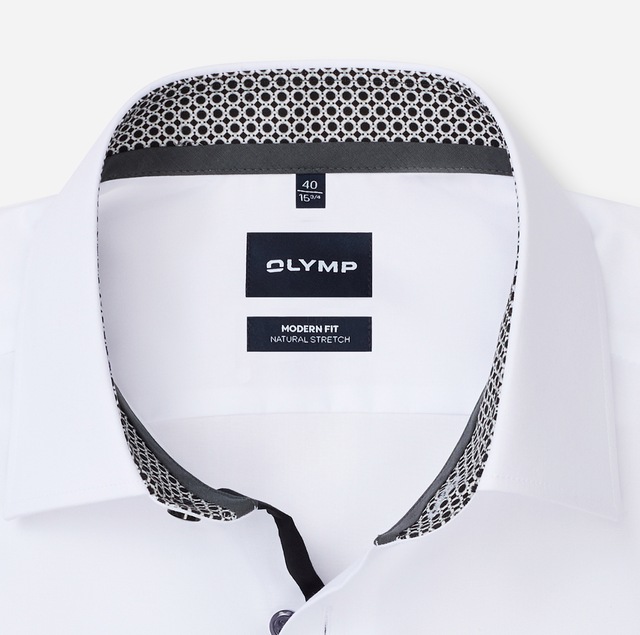 OLYMP Langarmhemd »Luxor« Businesshemd, New-Kentkragen, Modern Fit