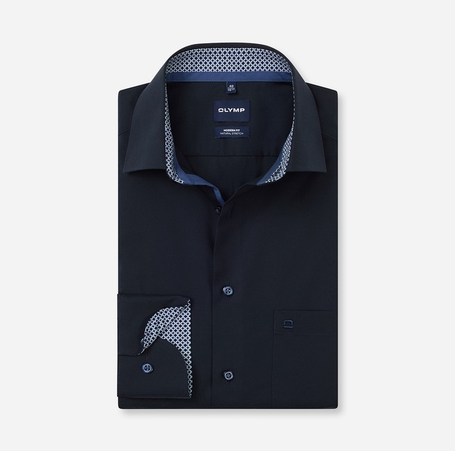 OLYMP Langarmhemd »Luxor« Businesshemd, New-Kentkragen, Modern Fit