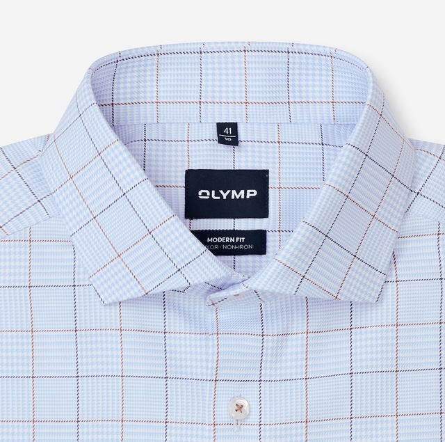OLYMP Langarmhemd »Luxor« Businesshemd, Kentkragen, Modern Fit