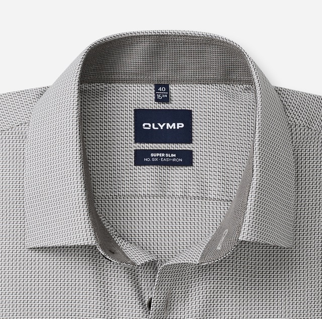 OLYMP Langarmhemd »No. Six« Businesshemd, Kentkragen, Super Slim