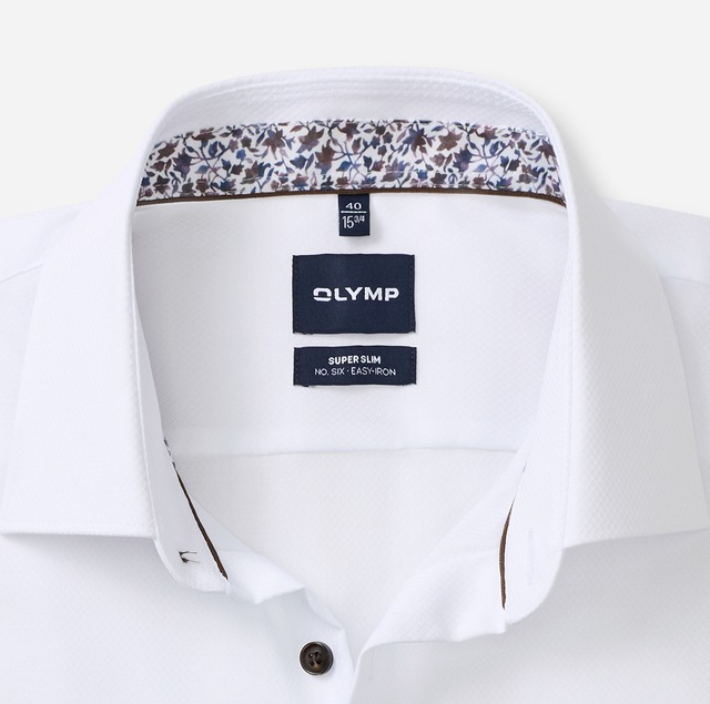 OLYMP Langarmhemd »No. Six« Businesshemd, Kentkragen, Super Slim