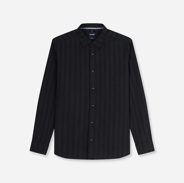 OLYMP Langarmhemd »Casual« regular fit, Kentkragen