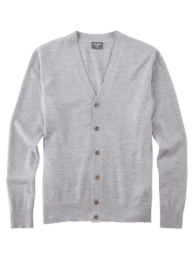 OLYMP Cardigan »Casual Strick« aus weicher Merinowolle