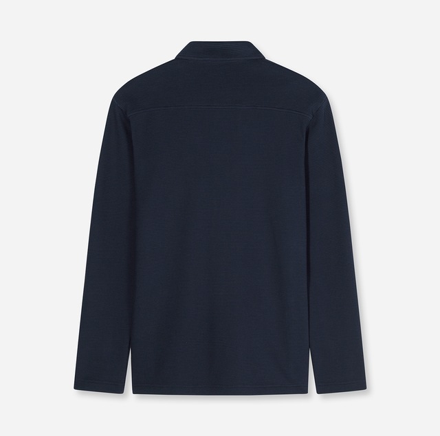 OLYMP Langarm-Poloshirt »Casual« mit Waffle-Struktur