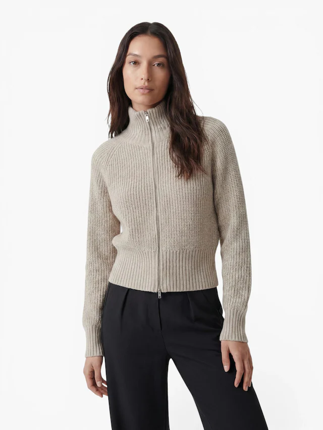 LeGer Strickjacke »Nala, LeGer by Lena Gercke« mit Woll-Anteil, Stehkragen