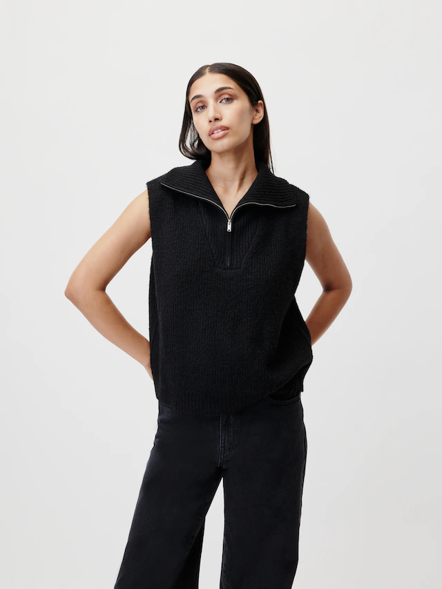 LeGer Pullunder »Blakely, LeGer by Lena Gercke« grob gestrickte Struktur, melierte Optik